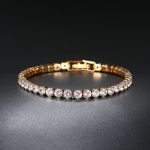 Zircon Single Round Full Diamonds Tennis Bracelet(5mm)