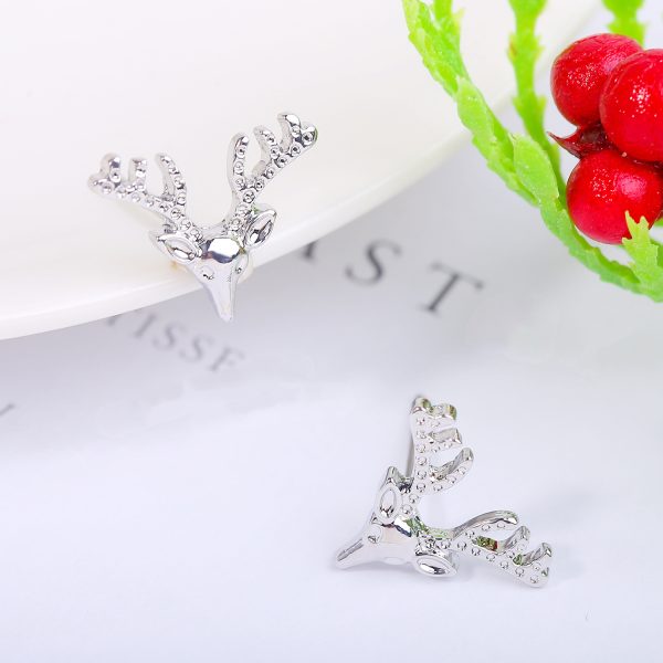 Christmas Snowflake Elk Santa Claus Earrings