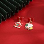 Stylish Commuter Christmas Earrings