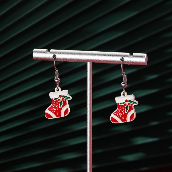 Trendy Festive Christmas Boots Ear Hooks