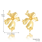 Noble Atmosphere Light Luxury Flower Earrings