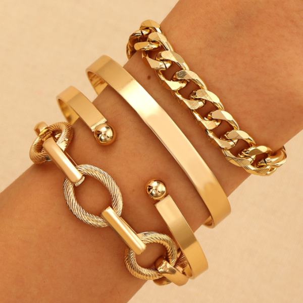 New Alloy Combo Set Bracelet Set of Four