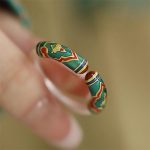 New Chinese Ancient Enameled Lucky Clouds Opening Adjustable Chinese Style Finger Ring