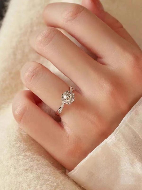 Wedding Premium Proposal Moissan Diamond Open End Ring