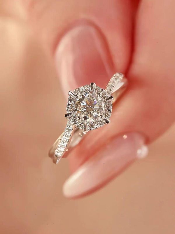 Wedding Premium Proposal Moissan Diamond Open End Ring